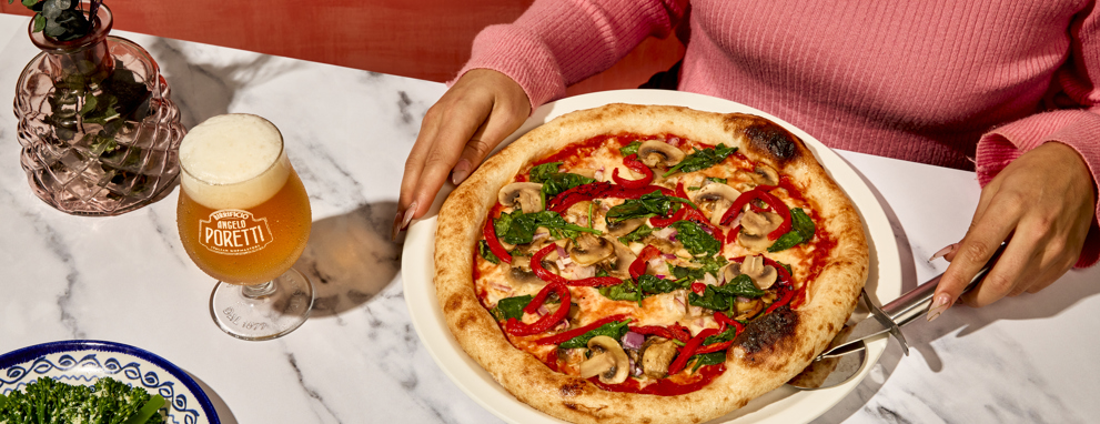 Couple enjoying each other's company at diner